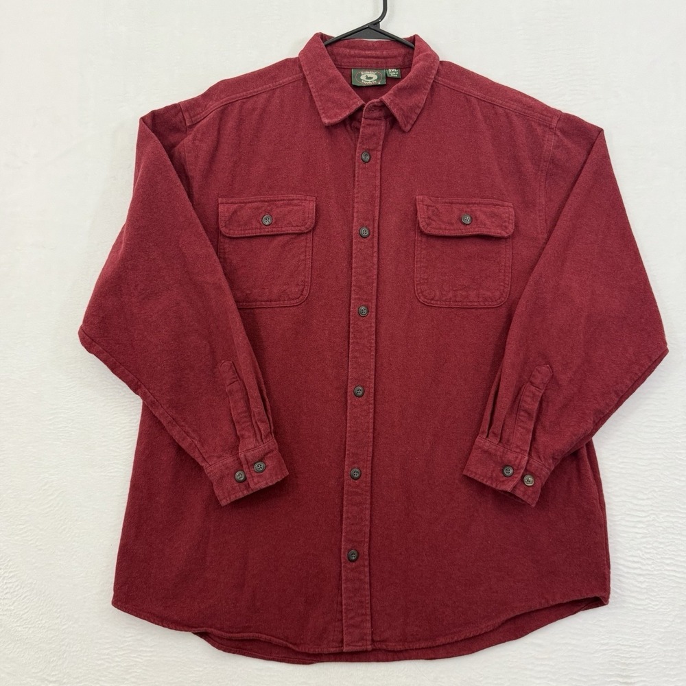 Stillwater Supply Co Shirt Mens 2XL‎ Red Chamois Flannel Long Sleeve Rugged